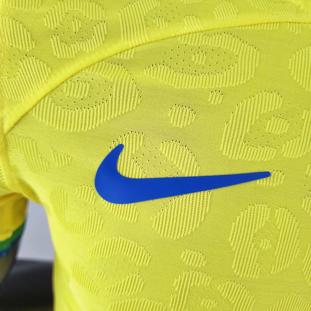 Camisa Brasil Titular 2022 - Versão Jogador Amarela