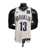 Camisa Regata Brooklyn Nets Branca e Preta - Nike - Masculina