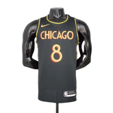 Camisa Regata Chicago Bulls Preta e Amarela - Nike - Masculina