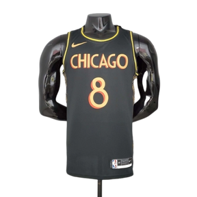 Camisa Regata Chicago Bulls Preta e Amarela - Nike - Masculina
