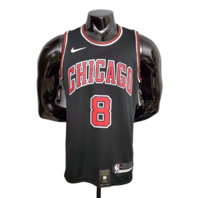 Camisa Regata Chicago Bulls Preta e Vermelha - Nike - Masculina