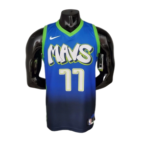 Camisa Regata Dallas Mavericks Azul e Verde - Nike - Masculina