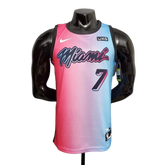 Camisa Regata NBA Miami Heat Rosa e Azul - Nike - Masculina