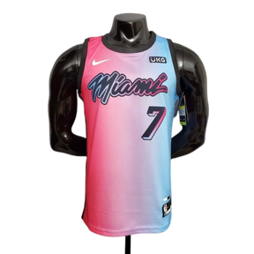 Camisa Regata NBA Miami Heat Rosa e Azul - Nike - Masculina