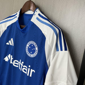Camisa Cruzeiro Titular 25/26 - Azul e Branco