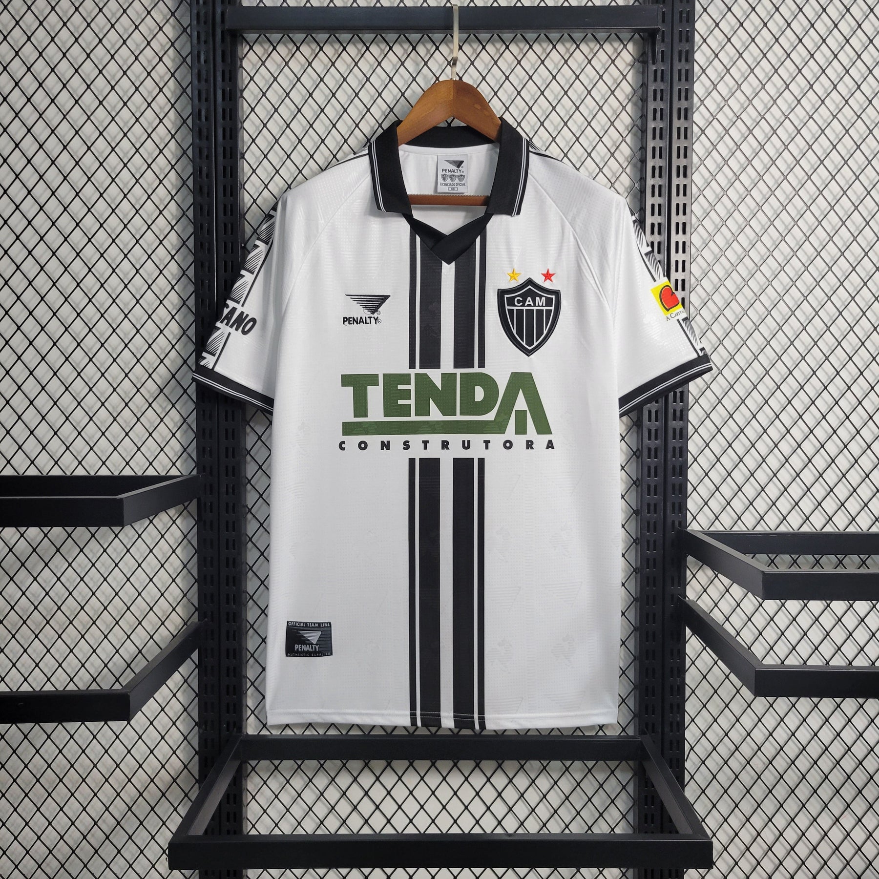 Camisa Atlético Mineiro Fora 1997 - Versão Retrô Branca