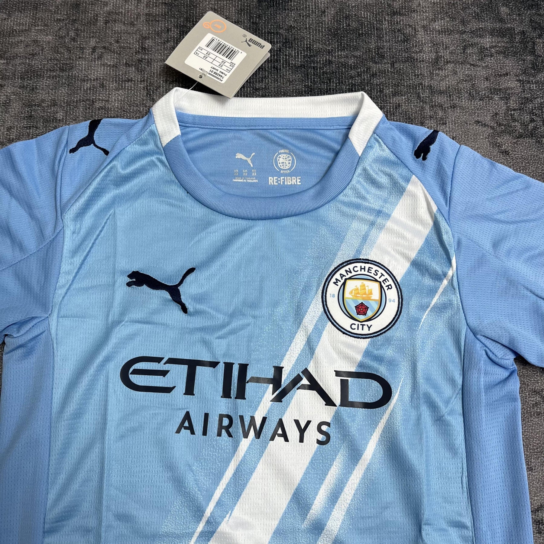 Conjunto Infantil Manchester City Titular 25/26 - Azul