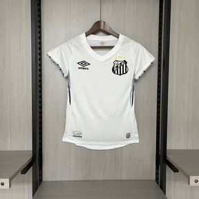 Camisa Santos Titular 24/25 - Versão Feminina Baby Look Branca