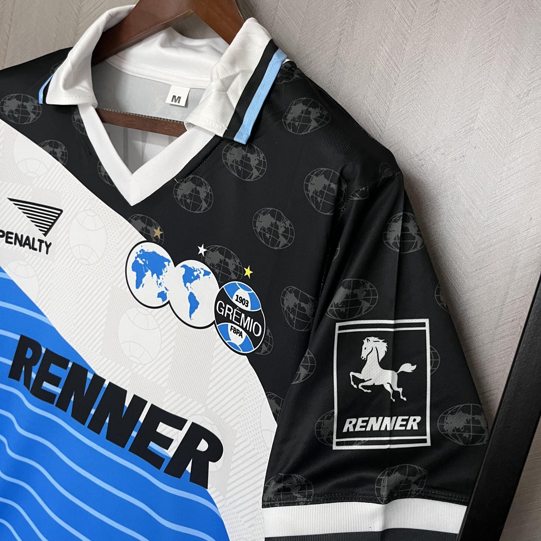 Camisa Grêmio 1996 III - Versão Retro Azul Polo Renner
