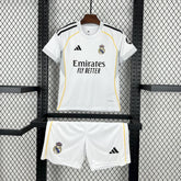 Conjunto Infantil Real Madrid Titular 25/26 - Branco