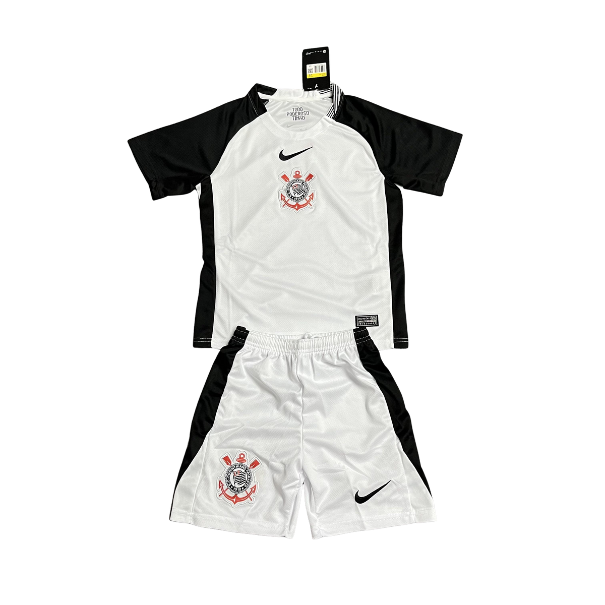 Conjunto Infantil Corinthians Titular 25/26 - Branco