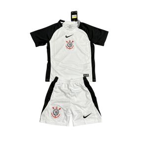 Conjunto Infantil Corinthians Titular 25/26 - Branco