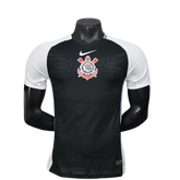 Camisa Corinthians Fora 2025/26 - Versão Jogador Preto e Branco