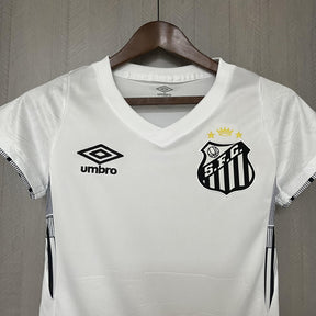 Camisa Santos Titular 24/25 - Versão Feminina Baby Look Branca
