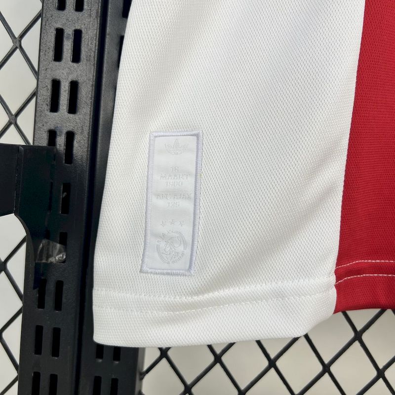 Camisa Ajax Polo Edição Especial 25/26 - Vermelho e Branco
