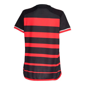 Camisa Flamengo Titular 24/25 - Versão Feminina Baby Look Preto e Vermelha