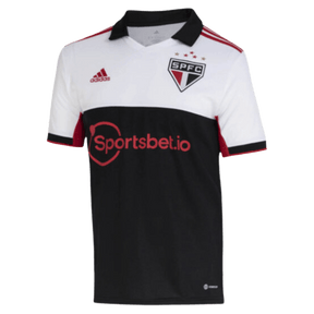 Camisa São Paulo Third 22/23 - Branca e Preta