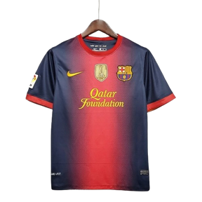 Camisa Retrô Barcelona Nike 2012/13  Masculino Azul Grená