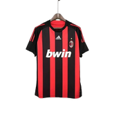 Camisa Retrô Milan Adidas 2008/09 Masculino Vermelha e Preta
