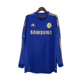 Camisa Retro Adidas Chelsea Manga Longa - 12/13 Azul