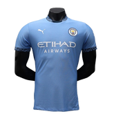 Camisa Manchester City I Home Puma Jogador Masculino 2024/25 Azul