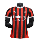 Camisa AC Milan I Home Puma Jogador 2024/25 Masculino Vermelho e Preto