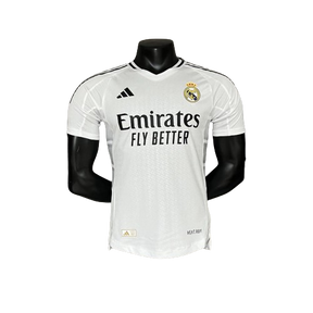 Camisa Real Madrid I Home 2024/25 Jogador Masculino Branco