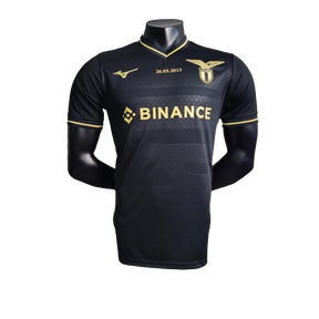 Camisa Lazio "10 anos Copa Itália 2013" Jogador 23/24 Masculino Preto