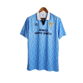 Camisa Retrô Lazio Umbro 1991/92 Masculino Branco e Azul