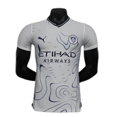 Camisa Manchester City II Away Jogador Masculino 2024/25 Branco