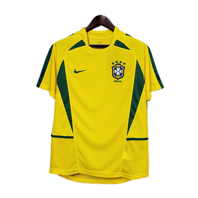 Camisa Brasil Titular 2002/03 - Versão Retrô Amarela